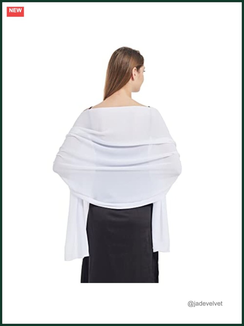 Chiffon Shawl Wrap Lightweight Evening Formal Wedding Accessory